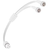 Y-Splitter for Govee Permanent Outdoor Lights, Y-Shaped Cable (1 Female to 2 Male) Compatible with Govee H705A H705B H705C H706A H706B H706C