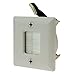 MyCableMart Wall plate: 1 3/4 INCH Hole Saw Plate with Brushes, White