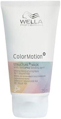 ColorMotion+ Haarkur – Wella Haarmaske für gefärbte Haare – intensive Reparatur & Pflege mit WellaPlex Strukturfestiger für mehr Glanz – 75 ml