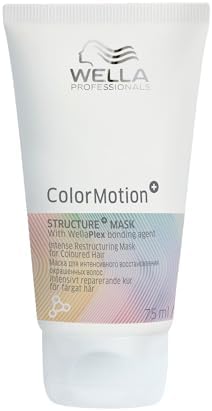 ColorMotion+ Haarkur – Wella Haarmaske für gefärbte Haare – intensive Reparatur & Pflege mit WellaPlex Strukturfestiger für mehr Glanz – 75 ml