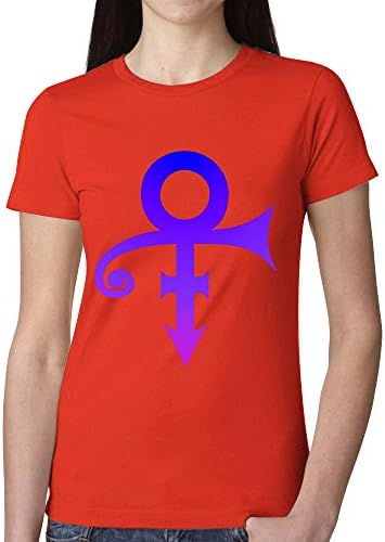 Design Prince The Unpronounceable Symbol Lady Crew Neck T Shirt Red