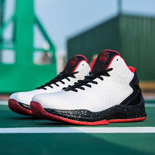 BEITA High Upper Basketball Shoes Sneakers Men Breathable Sports Shoes Anti Slip White
