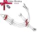 Mono Fishing Leader Rigs with Swivel Snaps Saltwater Surf Fishing Bottom Rigs High Strength Drop Fishing Rig 1 Arm and 2 Arm Nylon Leader Wire Leader Rigging for Lures Bait Hooks