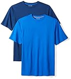 Amazon Essentials Men’s 2-Pack Performance Short-Sleeve T-Shirts, Royal/Navy, Medium