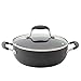 Anolon Advanced Hard Anodized Nonstick Dish/Casserole Pan with Lid, 3.5 Quart, Gray