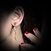 Mytys Fashion Gold Statement Stud Earrings Dome Inlaid Crystal Cable Ball Earring for Women (Gold.)
