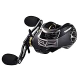 KastKing Stealth Baitcasting Reel - All Carbon Baitcaster Fishing Reel - 6oz Super Light Weight - 16.5 Lb Carbon Fiber Drag, 11 + 1 BB, Dual Brakes - Faster, Stronger, Lighter for Less Effort