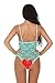 Barelove Women Halter Lingerie One Piece Lace Jumpsuit Flexible Bodysuit Nightdress(M,Green)