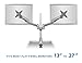Mount-it! Height Adjustable Full Motion Two Monitor Computer Desk Mount Spring Arm Quick Release with Grommet Base (MI-45111)