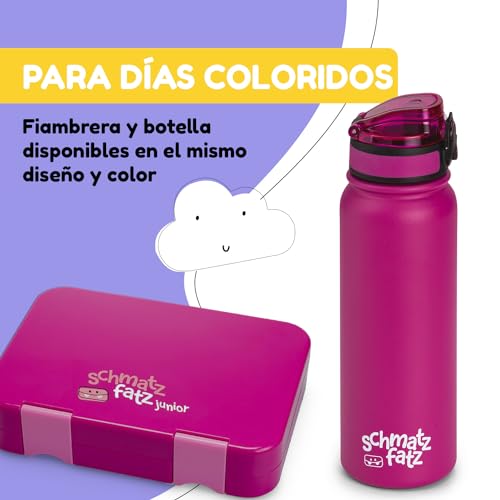 Schmatzfatz Klarstein Children's Thermal Water Bottle Non-Drip for Cold and Hot Water, Water Bottles for Boys and Girls, BPA Free, Metal Bottle for Boys and Girls, Thermos Water Bottle