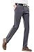 Men Casual Pants No Elasticity Straight No Iron Anti-Wrinkle Trousers