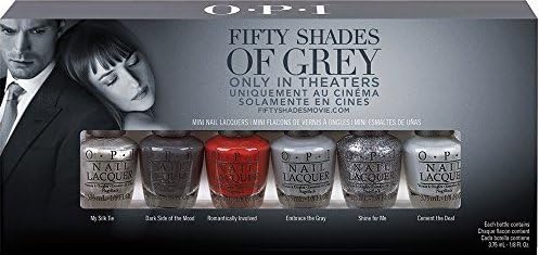 Fifty Shades Of Grey Mini Nail Polish Lacquer Set - 6pk x 1/8oz each.