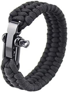 DEER HOUSE Camping Rope Paracord Hiking Tactical Survival Braided Camp Equipment Rescue Umbrella Rope Outdoor Bracelets Parachute Cord Bracelet for Men Gift