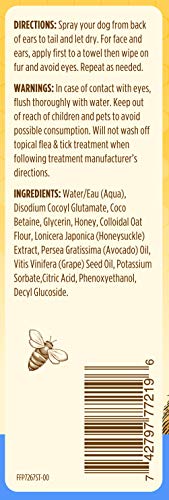 Burt's Bees For Dogs Natural Itch Soothing Spray with Honeysuckle | Dog and Puppy Anti-Itch Spray, 10 Ounces - Thumbnail 3