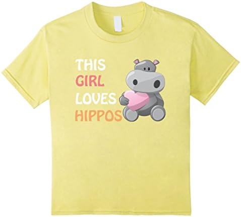 Kids Funny this girl loves hippos women shirt 6 Lemon