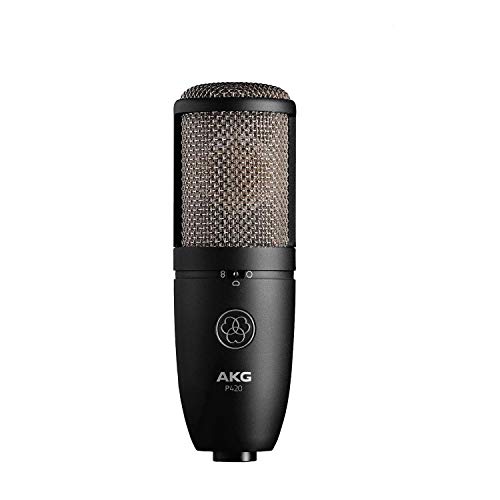 akg pro audio p420 micrófono de condensador de cápsula doble, negro 