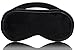 CoCo Island Ultra-Soft Velvet Contoured sleep mask & blindfold, super-smooth and soft eye mask (Black)
