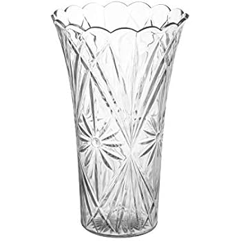 Home Kitchen Giftale 6 Height Clear Plastic Bud Vase Glass Like