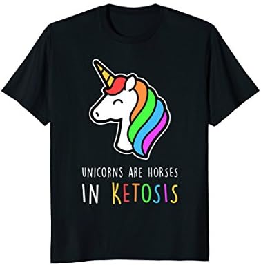 Keto T-Shirt Unicorns Horses in Ketosis Funny Ketogenic Gift
