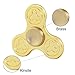 Spinner Fidget EDC ADHD Focus Toy Ultra Durable High Speed 2-6 Min Spins Precision Zinc Alloy (Gold)