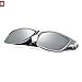 Rocknight Polarized UV Protection Men's Sunglasses Wayfarer Full Frame Silver Mirror Sunglasses Outdoor Fashion Style