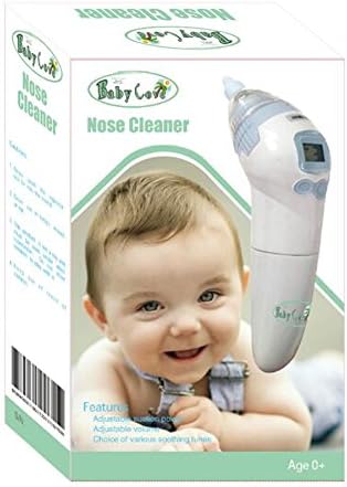 Baby Cove Nasal Aspirator w/Music (Portable) Small Nose Cleaner Vacuum and Snot Sucker | Infant, Newborn Safe | Adjustable Strength, Battery Powered Use