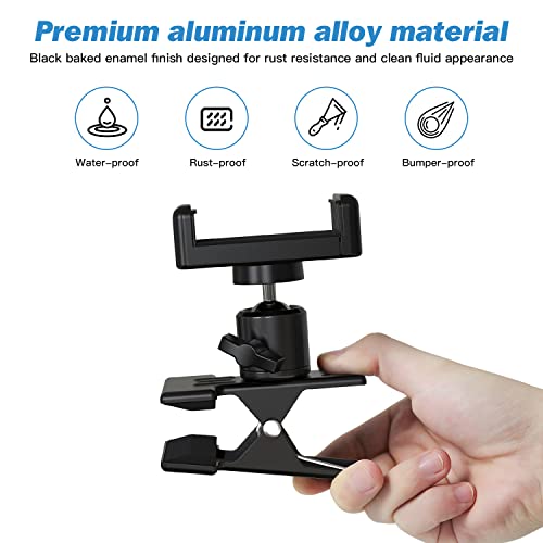 Adjustable Phone Holder for Concept 2 Rowing Machine, Rotatable Phone