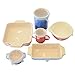 Silicone Stretch Lids 6 Pack Different Size FDA Approved Stretchable Food Covers for Cups, Pots, Can,bowls,Dishes,Mugs,Jars (Clear)