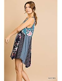 Umgee - Mini vestido para mujer con estampado floral