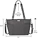 Baggallini Medium Avenue Tote Charcoal,One Size