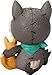 Ebros Gift Furrybones Wolfgang Figurine Hooded Skeleton Monster The Lone Wolf Collectible Sculpture Decorative