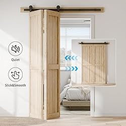 AONAYIOA 40"/3.3FT Bi-Folding Sliding Barn Door