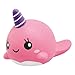 Ibloom Millie The Whale Cute Animal Slow Rising Squishy Toy (Light Pink, Peach Scented, 4 Inch) [Kawaii Squishies for Birthday Gift Boxes, Party Favors, Stress Balls for Kids, Girls, Boys, Adults]