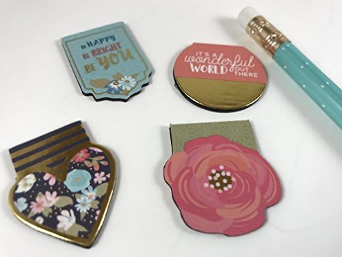 4 Pc Recollections Magnetic Bookmarks / Planner Supplies / Planner 2017 / Scrapbooking / Bookmarks /