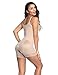 Body Shaper Waist Trainer Girdle Bodysuit Shaper Fajas Corset for Weight Loss Beige XXL
