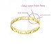 Baoliren 18k Gold Titanium Roman Numeral Bracelet Bangle for Women