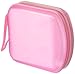 Foxnovo Portable Clear Plastic 40 Cd DVD VCD Disc Holder Storage Box Bag Wallet Case Protector Organizer (Pink)