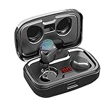 Wireless Earbuds, AIKELA True Wireless Headphones Bluetooth 5.0 in Ear Earphones with 140H Playtime Featured Built-in Mic Headset IPX7 Waterproof Sport Bluetooth Earbuds for iPhone Android