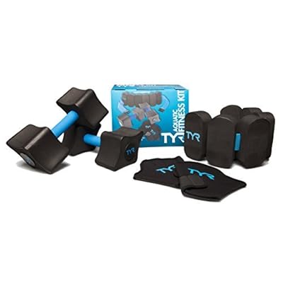 TYR Aquatic Fitness Kit Black LAQFKIT by TYR