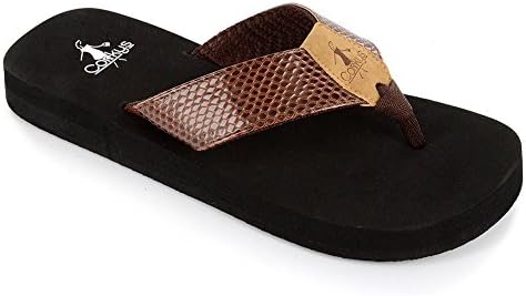 Corky's Footwear Women's Secret Flip Flop Sandal Shoes (10, Chocolate)