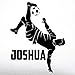 Custom Boys Name Soccer. -0276- Personalized Boys Soccer Wall Decal - Soccer Theme Wall Decal - Bicycle kick - Kicking