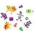 FAVONIR™ Halloween Party Favor Supplies Stuffers 48 PCs Goody Bag Assortment, Flash Lights Self-Ink Stampers, Bendable Characters, Magic Springs. Kids Trick Treat Toys. Reward Prizes, carnival Events