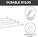 Bolt Dropper 11-Inch White Zip Ties, 1000-Pack - Heavy Duty Self-Locking Nylon Cable Ties with 50 lbs Tensile Strength - Indoor and Outdoor Cable Management Wire Tie - UV Resistant Zip Tie Wraps