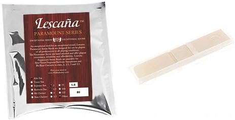 Lescana Paramount Series 50 Pack Alto Saxophone Reeds, 50 Pack ASSORTED Strength Bundle (Strength 1.5,2 & 2.5)