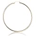 Areke Stainless Steel Large Hoop Earrings For Women,Hypoallergenic Set of 3 Pairs Golden Rose Gold Silver Style 3 Pairs-40mm