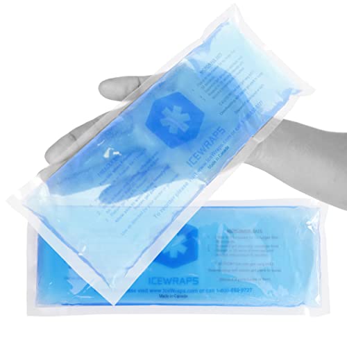 ICEWRAPS 4"x10" Reusable Perineal Gel Ice Packs Hot Cold Pack for