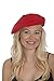 Jacobson Hat Company Women's Wool Beret, Red, Adult