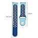 Fitbit Blaze Band, Soft Sport Silicone Replacement Wristband Strap for Fitbit Blaze Smart Watch (S - Teal/Blue)