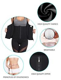 Island - Corsé para entrenamiento de cintura, con cremallera para pérdida de peso, control de barriga, moldeador de cuerpo deportivo