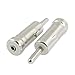 Uxcell a11093000ux0703 2 Pcs Car Male Connector AM/FM Radio Antenna Cable Adapters Connectors (Pack of 2)